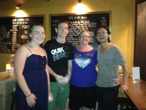 My sister, me, my mother and Luke Nguyen (Left to right)Picture: Josh Timewell